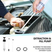 Fluid Extraction Filling Syringe Transfer Liquid Pump Oil Extractor Automotive - as pic - View 3