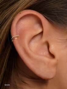 1 Stück 925 Sterling Silber 16G Helix Zwilling Klicker Creolen - Knorpel Helix Piercing Feiner Schmuck - Scharnier Creole Rook Creole, Concha Creole, Creolen, Septum Klicker Ring Daith Creole Tragus Creole Scharniergelenk Nasenpiercing, geeignet für Frauen und Männer für den täglichen Gebrauch