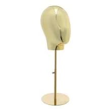 Mannequin Head With Adjustable Height Stand Mannequin Head For Wigs Hats Display - Gold - View 7