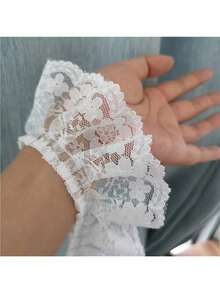 1 Yard - Ruy băng viền ren hoa 3D thanh lịch, rộng 2,4", màu trắng và đen - Viền nhún bèo, hoàn hảo cho may DIY, thêu, cổ áo, váy, đồ trang trí đám cưới, vải ren - Nhiều màu - Xem 15