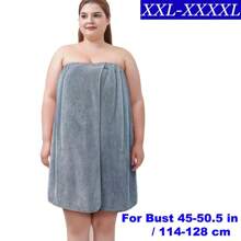 1 件装珊瑚绒浴袍，带贴纸和松紧带，多种尺寸，完美贴合，舒适，吸水可穿戴浴巾，女士浴裙，浴巾，桑拿海滩泳池健身房旅行睡袍，浴室必备用品，学校，返校，旅行，旅行必需品，家居必需品，毛巾，皮肤护理