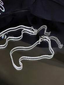 925 Sterling Silver Minimalist Shimmering Anklet For Women, Unique Design Elegant Gift - Baby's Breath - View 2