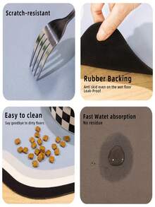 Customizable Non-Slip Pet Mat For Cats & Dogs - Quick-Dry, Water Absorbent, Personalized With Pet'S Name, Nordic Style Floor Mat For Indoor Use, Pet Mat For Floor, Playful Pet Design, Durable Pet Mat - Multicolor - View 8