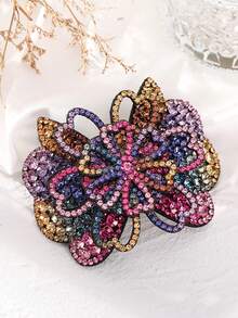 1 buah Jepit Rambut Kupu-kupu Rhinestone, Cocok untuk Pemakaian Sehari-hari, Jepit Cakar, Jepit Rambut, Penjepit Rambut, Jepit Rambut, Aksesori Rambut, Jepit Prancis, Tampilan Pesta, Aksesori Kepala, Penjepit Rambut - MultiWarna - View 2