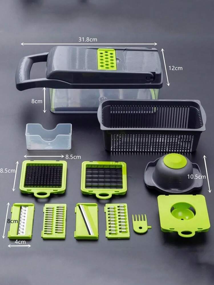 Grater Cutter Slicer Manual Vegetable Fruit Chopper - 黑色 - 查看 2