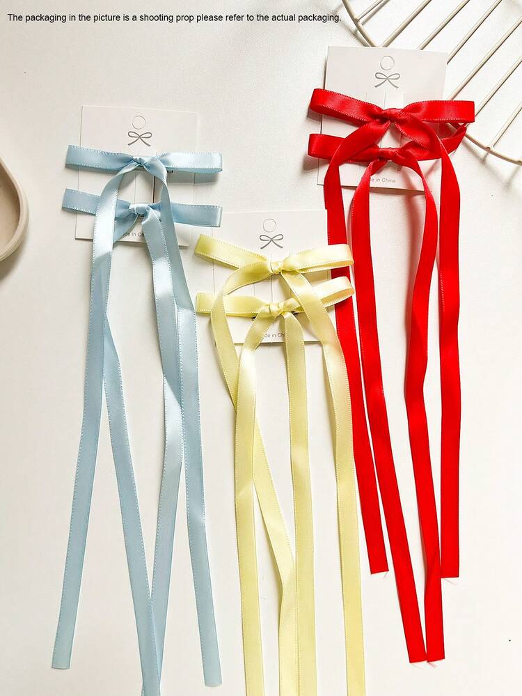 Set de 12 piezas de accesorios para el cabello de mujer, pasadores de pelo con lazos de cinta de poliéster de colores, pinzas de moda, barrettes de cabello dulces y lindas, garras de cabello elegantes de encaje, decoración de cabello estilo hada bailarina Y2K, adecuado para uso diario, pasadores de cabello, moda de otoño, lazos, accesorios para la cabeza - Multicolor - Añade 5