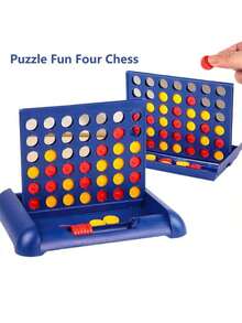 Large 3D Four-In-A-Row Tic Tac Toe Board Game - Chess Toy Tabletop Game - Birthday Gift - Perfect Gift - Holiday Gift - Christmas Gift - Present - Halloween Gift