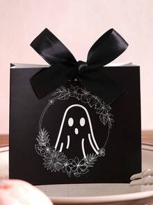 5pcs/Set Kotak Hadiah Mini Hantu BOO dengan Pita Hitam, Cocok untuk Menyimpan Permen Halloween, Cokelat, dan Hadiah Kecil, Desain Hantu Lucu, Cocok untuk Dekorasi Halloween dan Penggunaan Natal - beraneka warna - View 23