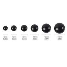 200 件安全眼珠、带垫圈的钩针眼珠、手工娃娃眼珠、毛绒钩针眼珠，用于 DIY 钩针工艺动物制作、DIY 万圣节装饰钩针编织毛绒动物手工制作 - 黑色 - 查看 8