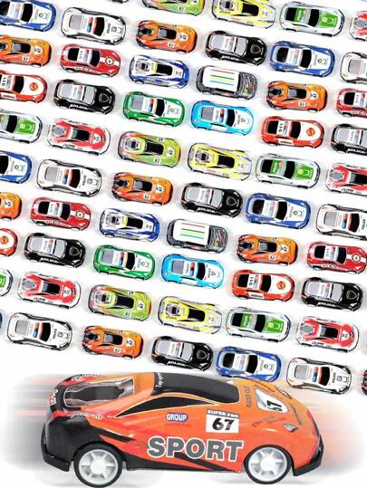 5/10/15/20 件随机款式回力玩具车 - 迷你车辆玩具散装派对礼品赛车 - 礼品袋填充物，皮纳塔填充物，适合男孩女孩幼儿 - 节日礼物