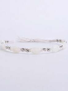 A Fashionable And Colorful Upturned Hat Decorated With White Turquoise Beads, A Western Cowboy-Style Felt Hat, Suitable For Men, Women And Teenagers For Outdoor Vacations, Grasslands, Christmas And Halloween Parties, And Festival Outfits (Plastic Hard Hat Tray + Wrapped With Cling Film) - White Turquoise Beaded Hat - View 11