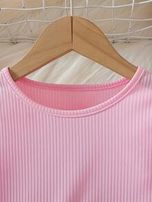 Kleine Mädchen Bunter Polka Punkt Mesh Trompetenärmel Rundhals Prinzessin Kleid, geeignet für Party, Outdoor, Alltag, Urlaub, Geschenk