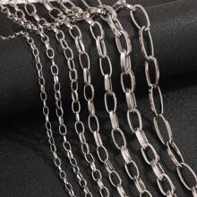 1 M 304 Stainless Steel Cross Chain Necklace O Chain Melon Face Accessories DIY Jewellery Accessories Chain Jewelry Handmade Accessories Materials
