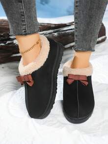 Botas de nieve 2025 para adolescentes, botas de nieve de moda casuales para exteriores