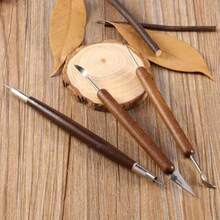 Veonly 6pcs Clay Sculpting Tools Wax Carving Pottery Ceramic Tools Polymer Modeling Carved Kits For Crafts Sculpture Modelling Clay Polymer Ceramic