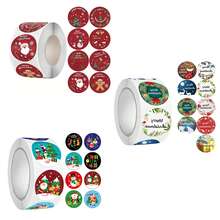 100/500/1000/1500 PCS Christmas Stickers, Self-Adhesive Holiday Decorative Stickers Labels For Christmas Decorations, Santa Snowman Stickers For Cards, Gift Boxes, Crafts, Envelope Seals Christmas Christmas Decorations Christmas Pajamas Christmas Gifts Christmas Decor