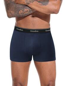 5pcs/Pack Men's Cotton Boxer Briefs, Soft & Comfortable, Suitable For Sports & Casual Wear, High Quality Brand - Black - View 9