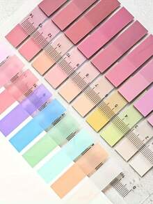 200pcs Colorful PET Sticky Notes, Writable, Repositionable Translucent Bookmarks, Self-Adhesive Page Labels, Suitable For Binders And Indexing - Gradient Blue - View 8