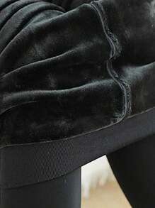 300克加厚无缝女士保暖打底裤，舒适弹力冬季保暖紧身裤