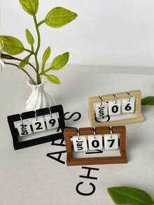 1pc 1.6 Inch Mini Desk Calendar, Small Calendar Decor, Dollhouse Miniature Calendar (Pages: Jan/Apr/Jun/0/1/2/6/7/9) - Suitable For Decorating Your Miniature House - Multicolor - View 9