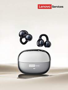 Lenovo 联想 LE302 新款蓝牙耳机，耳夹式非入耳式全环绕声，高品质立体声，低延迟音乐和游戏，定向音频，ENC 降噪，运动和跑步时佩戴舒适，开放式无线耳机兼容智能手机和电脑耳夹 - 彩色 - 查看 16