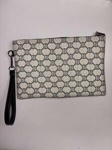 Túi xách tay thời trang dành cho nam giới, ví đựng điện thoại và tiền xu dung tích lớn, túi clutch chống thấm nước kiểu dáng công sở thường ngày. - màu đen - Xem 3