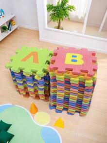 36pcs Baby Foam Puzzle Mat, Colorful Interlocking Tiles With Numbers & Letters, Non-Slip Crawling Play Mat For Living Room/Bedroom, Suitable For Early Education, Learning & Play, Soft Toy, Christmas/Halloween Gift, Children Toy, Infant Toy, Toddler Toy, Game, Kids Puzzle, Personalized Gift - Alphabet Crawling Mat - View 7