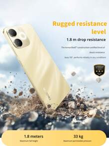 Realme Note 70T Global Unlocked Smartphone With ​Unisoc T7250 Octa-Core Chip 6.75" 90Hz HD+ Eye Comfort Display 6000mAh Long-Lasting Battery, 13MP Super Clear Camera IP54 Dust/Water Resistance,4GB+64GB/4GB+128GB/4GB+256GB(Black/Gold) - Black - View 6