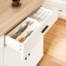 SoBuy Kitchen Cart FKW126-WN - White - View 7