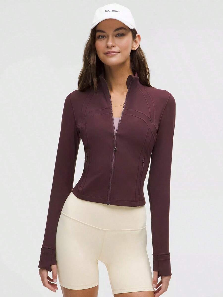 Define Cropped Jacket Nulu - Goodnight Plum - 查看 1