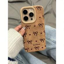 Funda de piel sintética con diseño sencillo de lazo y lente alta. 13 Pro 16 Plus 12 15 XS 11 14 Todo Incluido Resistente Piel Sintética Suave - Colores mixtos 1 - Ver 4