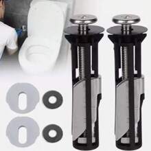 2/4/6pcs Stainless Steel Toilet Seat Fixing Top Fix Hinge Blind Hole Fitting Universal Expansion Bolt Kit Fixed Nuts Fit Aperture 14mm -18mm Home Bathroom Bathroom Accessories Bathroom Tools