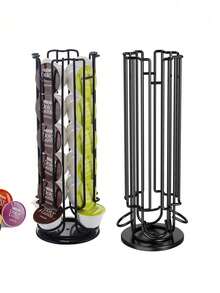 1 Giá trưng bày hạt cà phê xoay, chứa được 24/32 hạt cà phê, hộp đựng viên cà phê, giá trưng bày viên cà phê bằng sắt, giá đỡ hạt cà phê xoay, thích hợp cho gia đình và văn phòng, phù hợp với viên cà phê đường kính 5,28cm, quà tặng cho mẹ, ngày của cha, bạn gái, bạn trai, bạn bè - Nhiều màu - Xem 8