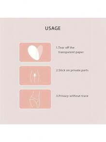 2 Pcs Pasties Nipple Covers For Women Triangular Ultra-Thin Reusable Invisibility Silicone Nipple Pasties Adhesive Strapless Bras Sticky Bra Travel Essentials Lingerie Hair Accessories For Women Halloween Lingerie Set Push Up Sticky Bra Corset Boob Pads Set Keychain Women Clothes Accessories Women Wedding Boob Tape Breast Tape Boob Tape Lift - Apricot - View 5