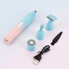 LARGNER LARGNER Rechargeable Electric Shaver, Painless Beauty Set, Portable Trimmer Suitable For Face, Nose, Legs, Armpits, Bikini, Wet & Dry Use, Efficient Hair Removal Tool, Smooth Skin, Easy To Use, Suitable For Travel, Enhance Your Beauty Routine, Multi-Function Shaver Upgrade Your Beauty.