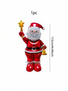 1pc Large Christmas Standing Balloon,Snowman Elk Gingerbread Man Santa Claus Xmas Tree Balloon, Christmas Party Home Decorations
