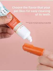 Bộ 1 bàn chải và kem đánh răng cho thú cưng - Bàn chải đánh răng cho mèo với 10.000 lần chải, Chăm sóc răng miệng cho chó - Kem đánh răng cho thú cưng. Duy trì sức khỏe răng miệng cho thú cưng, Ngăn ngừa hôi miệng, Tăng cường mối liên kết giữa thú cưng và chủ. Thích hợp cho việc vệ sinh răng miệng hàng ngày cho mèo và chó. Hương vị cũng được thú cưng yêu thích. Ngăn ngừa căng thẳng và sự bất hợp tác của thú cưng. - Nhiều màu - Xem 5