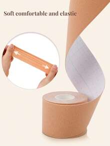 1 卷加大码胸部胶带 - 弹性透气提升胸部胶带，适用于大胸部，防下垂和提升，可剪成任何形状，隐形乳头贴，适用于婚纱和夏装 - 彩色 - 查看 5