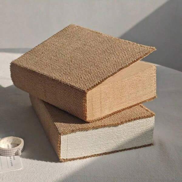 1 Stück Vintage Leinenrand Notizbuch, Rindsleder Papier für ein Jahr, minimalistisches personalisiertes Tagebuch, 1 Tag pro Seite super dickes Notizbuch, Leinenrand Notizbuch, geheftetes Retro leeres Rindsleder Memo Buch, Innenseiten Material Reisetagebuch