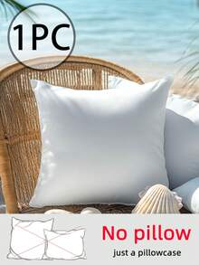 1 件/2 件/3 件纯白色枕套，柔软顺滑，经典款式，轻巧可机洗靠垫套，配有隐形拉链开合，适用于沙发、客厅、卧室装饰，4 种尺寸可选：30*50cm/40*40cm/45*45cm/50*50cm（无枕芯） - 白色 - 查看 11