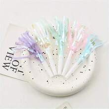 6个彩色流苏龙形哨子 - 浅粉色、紫色、蓝色和绿色流苏，闪亮设计 | 非常适合生日派对、婚礼、摇滚主题活动和节日聚会 - 理想的派对装饰品和氛围营造者 - 彩色 - 查看 7