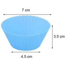 Kit Of 12 Silicone Mini Cupcake Molds, Muffin Cake, Baking Pan, Cupcake - Multicolor - View 7