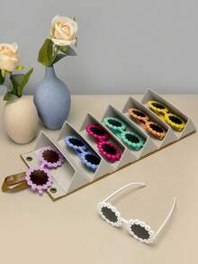 1-12 chiếc kính mắt hoa, kính mắt cánh hoa cúc, thích hợp cho tiệc tùng, giải trí ngoài trời, đạo cụ chụp ảnh, đồ trang trí Hawaii, phụ kiện du lịch ngày lễ, đồ dùng cho kỳ nghỉ, nhẹ, bền, đa chức năng - nhiều màu - Xem 5