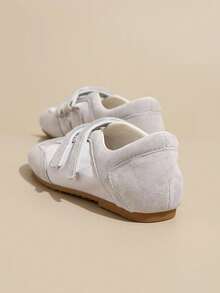 2025新款夏季女式红色魔术贴运动鞋，真皮透气软底鞋【尺码偏小，请参考尺码表】，芭蕾平底鞋