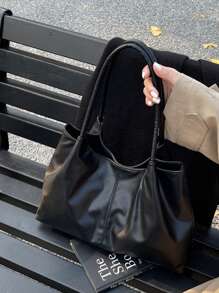 Geantă de damă nouă cu design unic, mâner dublu, capacitate mare, geantă de umăr pentru uz casual și zilnic, potrivită pentru vacanțe, naveta și cumpărături