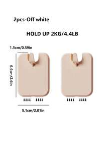 1pc/2pcs/4pcs/8pcs/10pcs Album Hook, Traceless Nail, Hanging Wedding Photos, Wedding Photos, Wall Mounted Frame Holder, No Punching, Waterproof, Portable