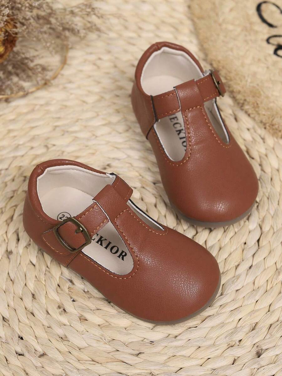 1 Paar Mädchen Einfarbige Bequeme Weiche Sohle Flache Prinzessin Schuhe, Geeignet für Frühling und Sommer