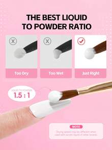 coscelia 8PCS Clear Pink Nude Acrylic Powder & EMA Liquid Monomer Set For Crystal Nails Extension Nail Supplies Kit For Women DIY Nail Art Salon Gift