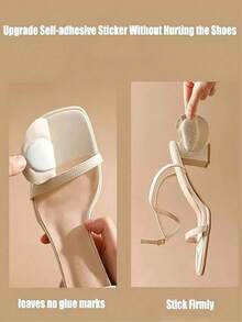 8Pcs (4 Pairs) Women's Sandal Forefoot Pads, High Heels Non-Slip Foot Care Insole Stickers, Self-Adhesive Stickers Body Care In Shoes, Suitable For Travel, Sports, Outdoor, Thick And Versions Are Optional - Multicolor - View 5