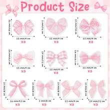 20 Blatt/Buch rosa Schleifen selbstklebende Notizzettel, Vielfalt an Schleifen-Stilen, kariert und einfarbig miteinander verwoben, können auf Notizbücher, Computer usw. geklebt werden, ein süßer Artikel um Ermutigung aufzuzeichnen und weiterzugeben